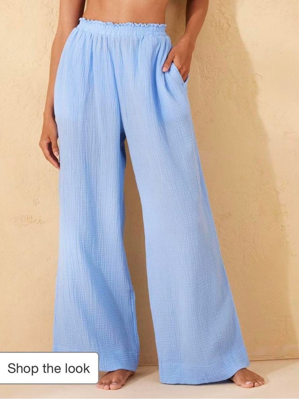 Shade & Shore Light Blue Womenโs Swim Coverup